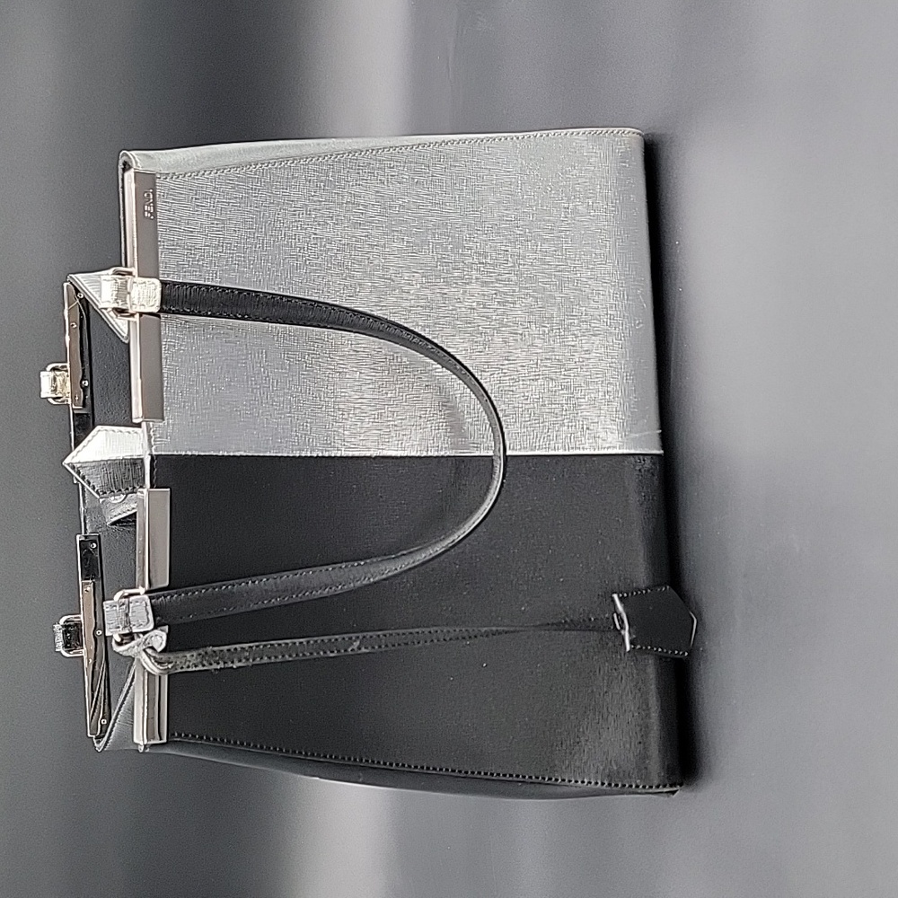 Fendi 3Jours Bag, Large Silver & Black